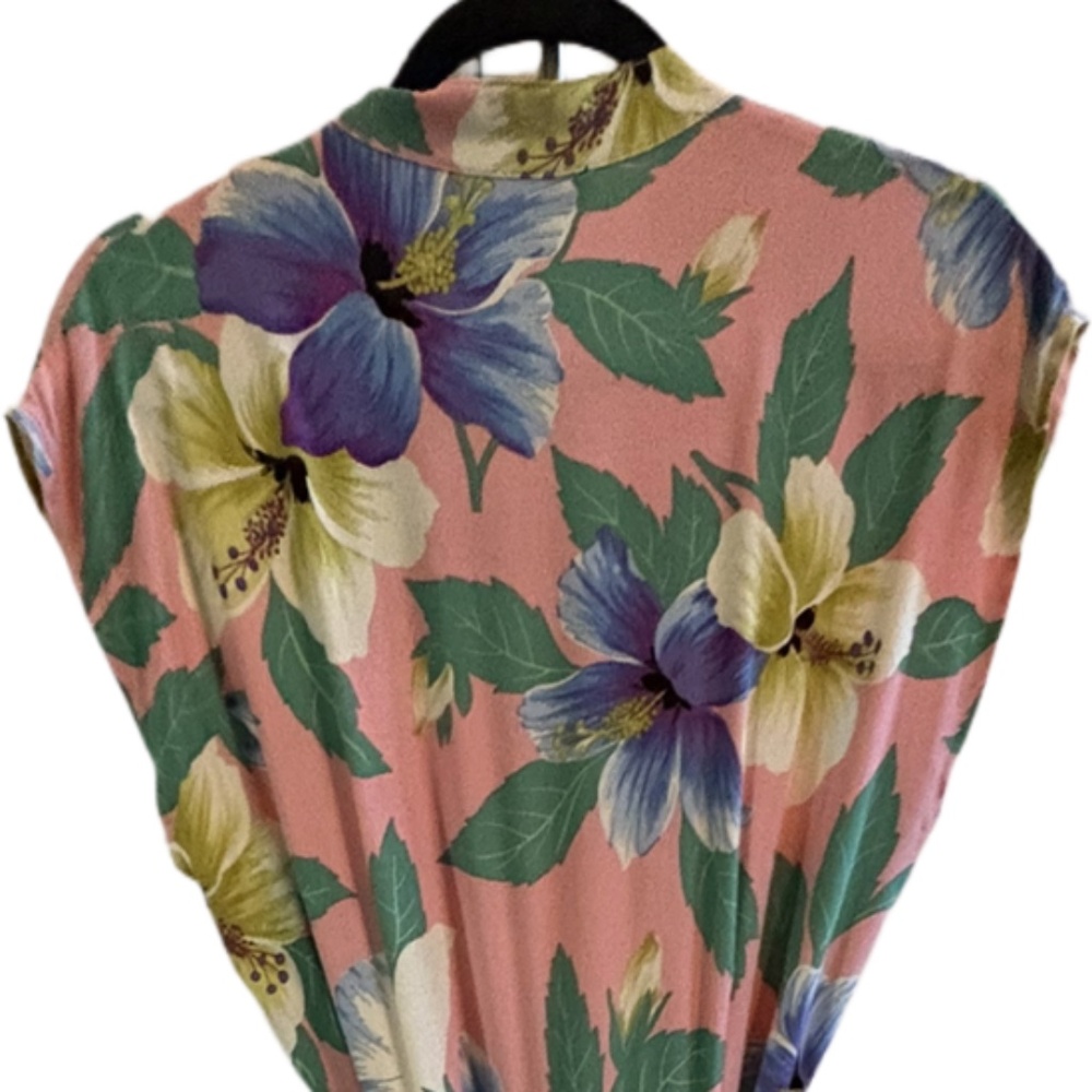 Trashy Diva "Hibiscus" print full length dress